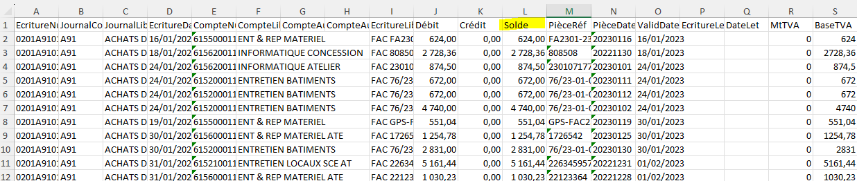 FEC augmenté 615 Sup 500 €