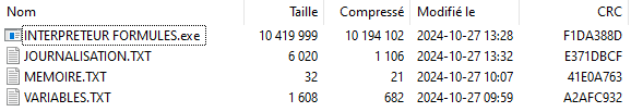 Interpréteur v1.1 ZIP